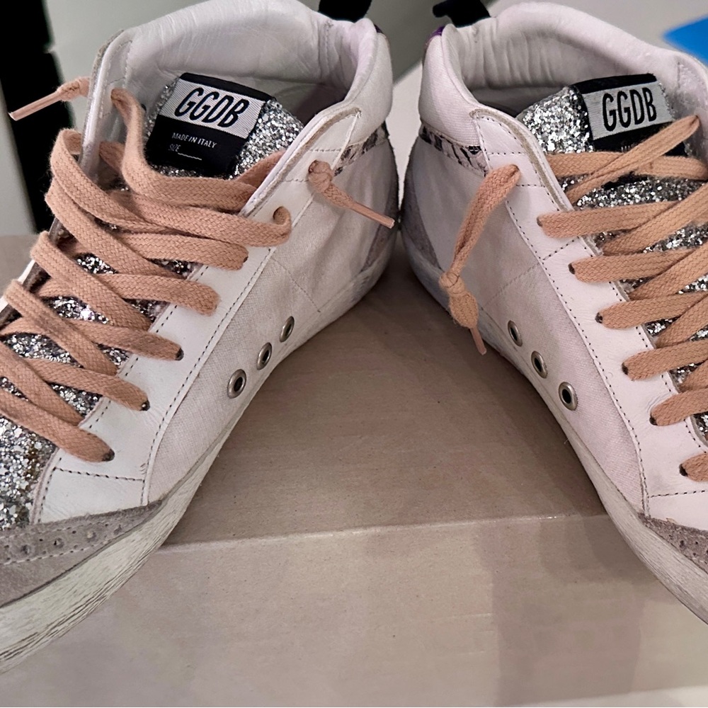 Golden Goose Glitter, Canvas, Suede, Python Mid S… - image 2